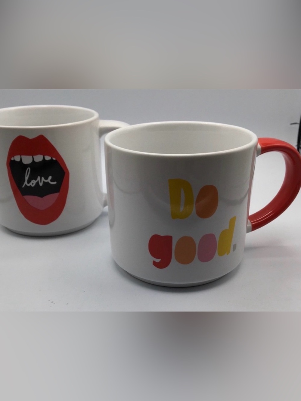 Do Good Love White Ceramic Mug - Colorful Graphic Design